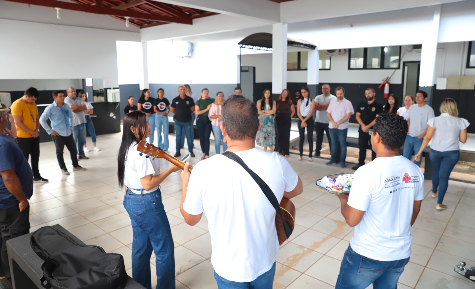 Dentro da programação do Janeiro Branco, profissionais da Saúde estão percorrendo secretarias, empresas e órgãos públicos de Araguaína para falar sobre saúde mental