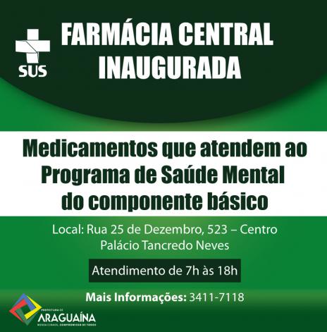 Prefeitura inaugura Farmícia Municipal