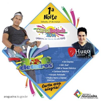 Carnabalada 2014 começa neste sábado, dia 1º