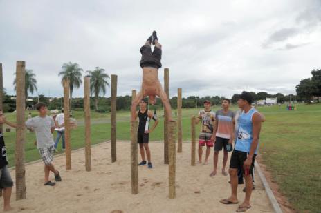 Araguaína conta com primeira arena de calistenia no Parque Cimba