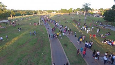 Domingo no Parque Cimba tem campeonatos de queimada, pula-elástico e pula-corda