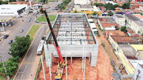 Obras do novo Mercado Municipal da Feirinha seguem aceleradas