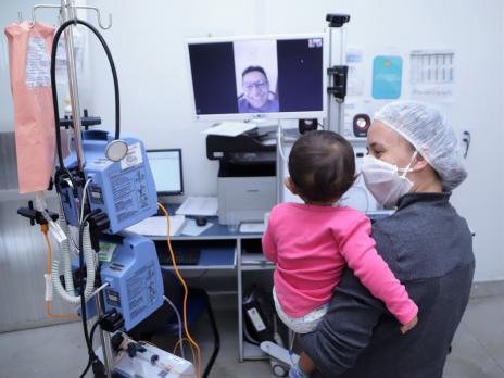 Pacientes do Hospital Municipal de Araguaína contam com visita virtual