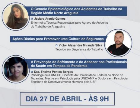 Cerest faz evento virtual para lembrar vítimas de acidentes de trabalho em Araguaína