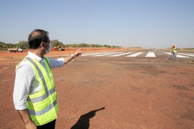 Prefeito vistoria as obras do Aeroporto de Araguaína