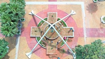 Prefeitura de Araguaína inicia transformação de fonte luminosa desativada na Praça das Nações