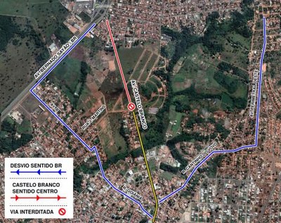 Prefeitura inicia implantação de calçadas acessíveis na continuação da Avenida Castelo Branco