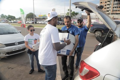 Mais de uma tonelada de resíduo eletrônico é coletada no ponto de entrega voluntária da Via Lago