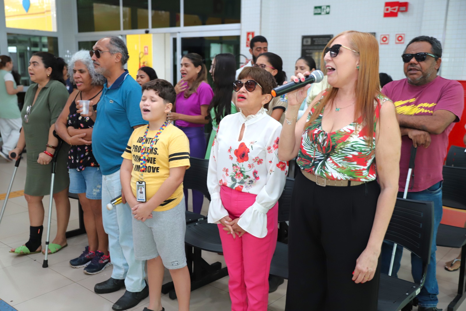 A ideia do coral surgiu após uma ação durante o Dia Nacional da Pessoa com Deficiência. Os pacientes de juntaram e compuseram uma música para a apresentação, que teve um resultado emocionante