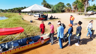 Mutirão de limpeza no Lago Azul encerra Semana do Meio Ambiente em Araguaína