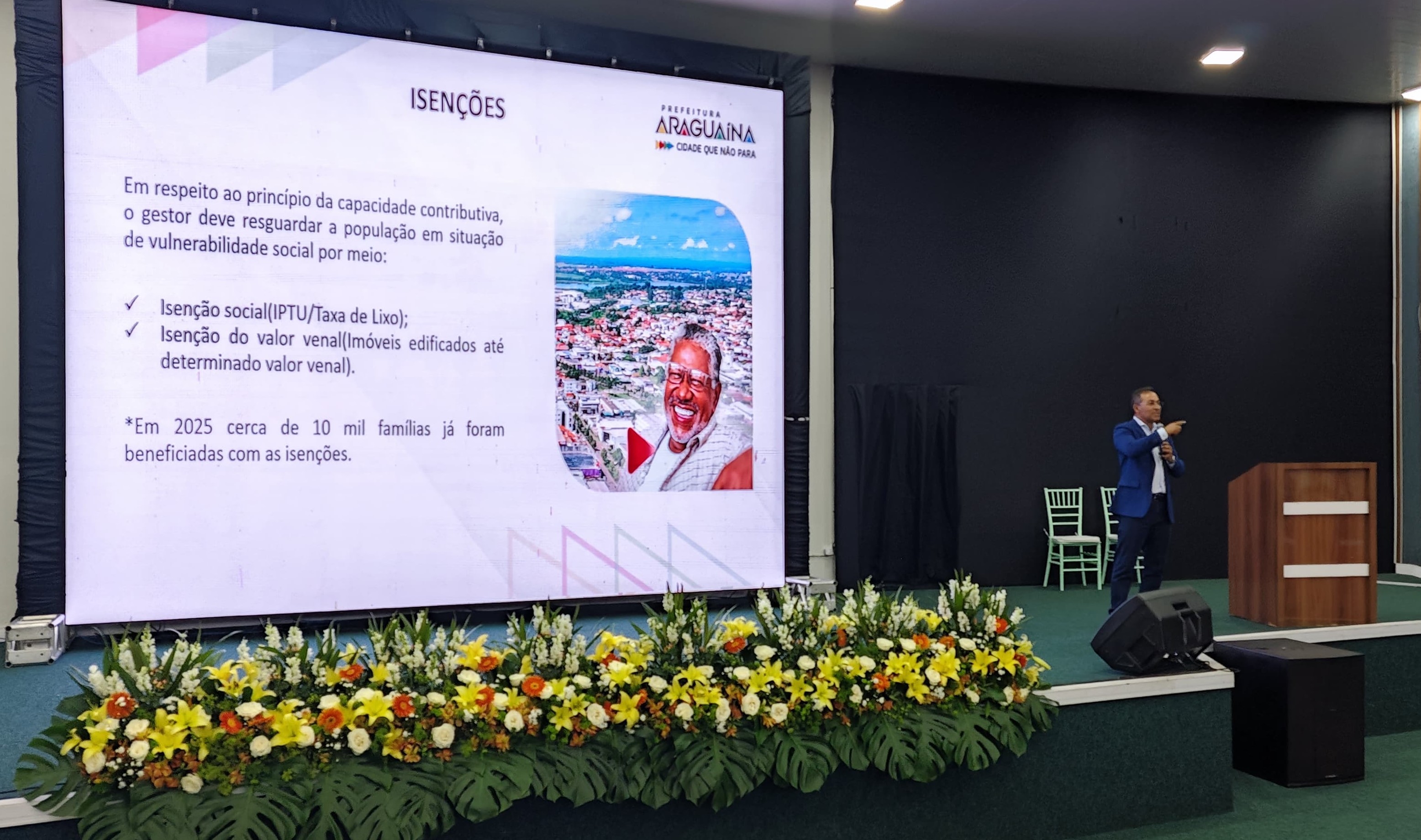 Na apresentação, Wagner expôs gráficos de Araguaína que mostram um aumento gradual na arrecadação ano a ano sem nenhum aumento de alíquota e até redução de valores cobrados.