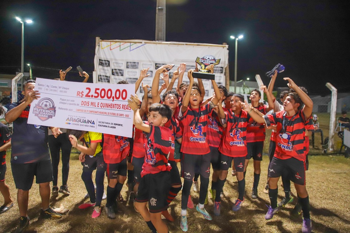 3º Municipal de Futebol reúne jovens atletas e define campeões araguainenses em quatro categorias de base