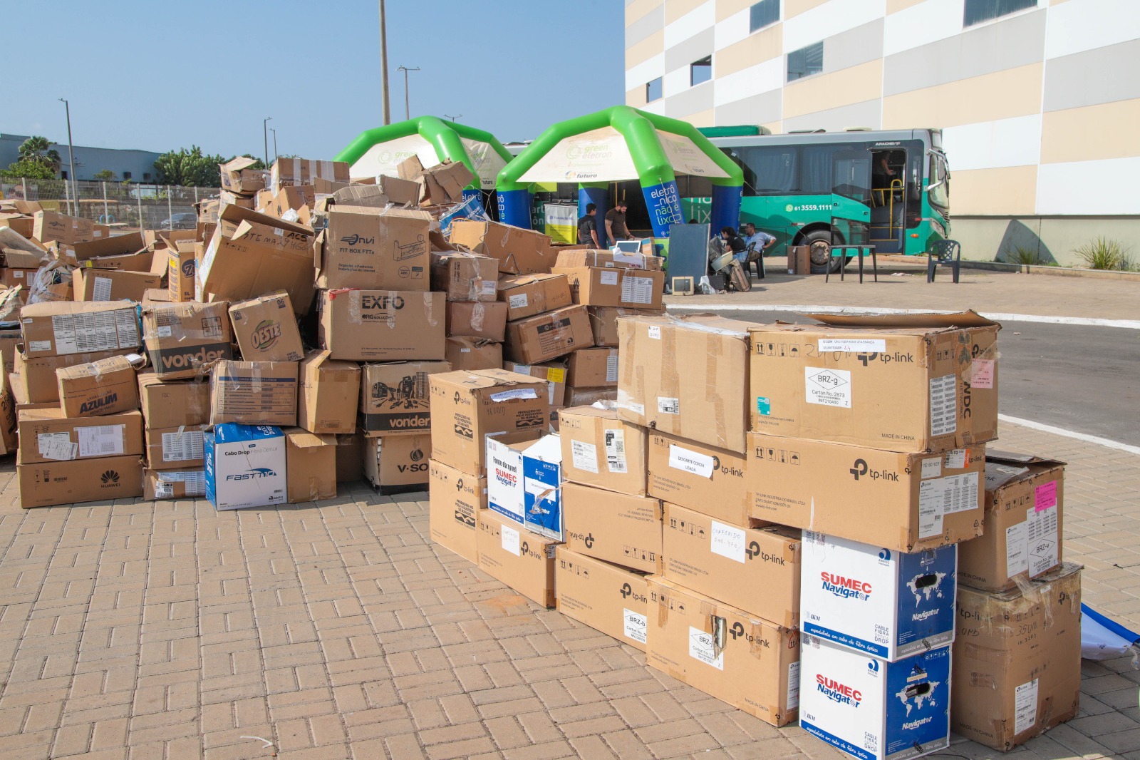 Caravana “Eletrônico não é lixo” recebe mais de 8 toneladas de equipamentos em Araguaína