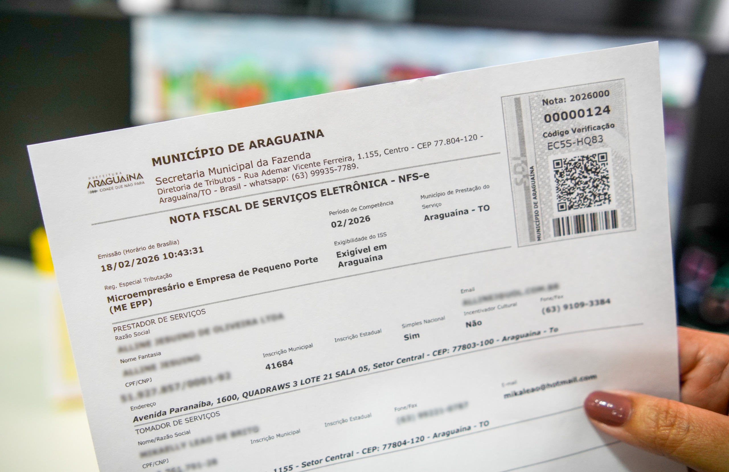 Não há custo adicional para concorrer aos prêmios. Todas as pessoas que pagarem por qualquer serviço executado na cidade podem solicitar a nota fiscal