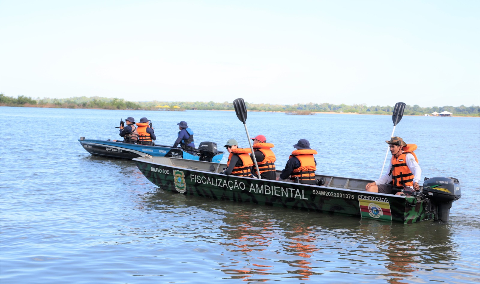 O monitoramento é feito no Lago Azul, no Rio Lontra e no Rio Araguaia, na região do Garimpinho
