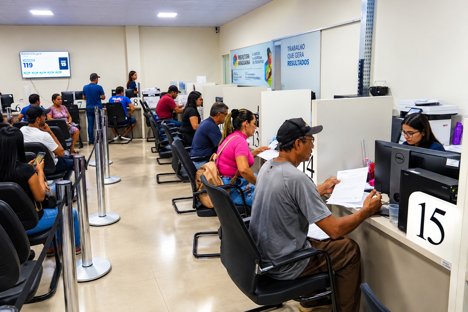 O novo espaço da Secretaria da Fazenda fica na Avenida Filadélfia. O atendimento conta com estrutura ampliada, estacionamento na frente e nos fundos do prédio, além de brinquedoteca para crianças