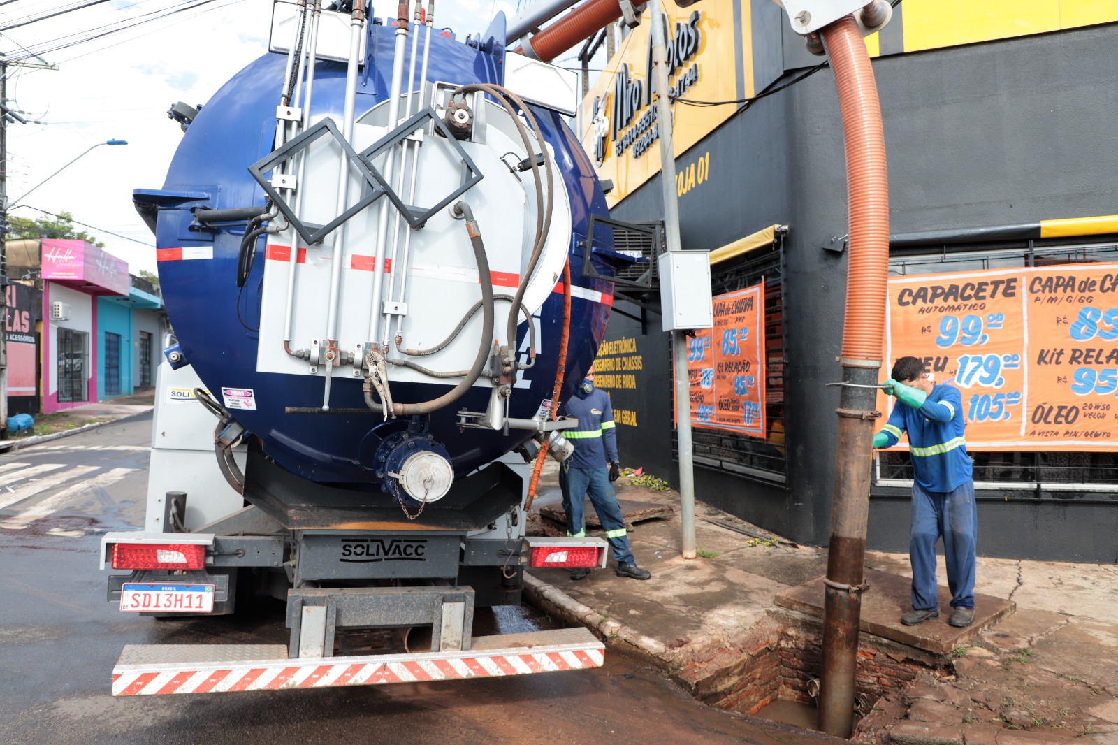 A tecnologia contratada pela Prefeitura de Araguaína permite mais agilidade e eficiência no serviço de manutenção da rede de drenagem da cidade